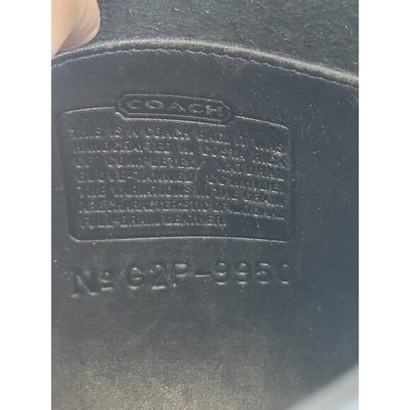 COACH Vtg Janice Ricardi-Desantos Legacy Crossbody Bag Purse 9950 Black Rare - Picture 12 of 14